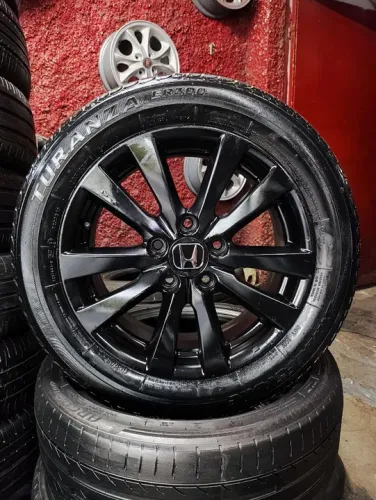 Aro 16" Rodas Originais Honda- New Civic- C/pneus bons. ACEITO CARTÃO.