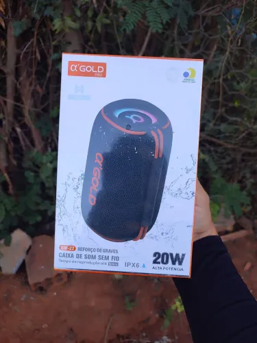 CAIXINHAS ORIGINAIS GOLD SM-22 20W RESISTENTE A ÁGUA