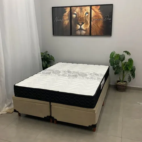 Base bipartida Baú em veludo 60x188x138- FRETE GRATIS / ENTREGA HOJE!!