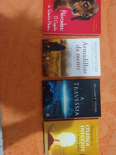 Livros diversos - Hércules, Armadilhas da Mente, Travessia...