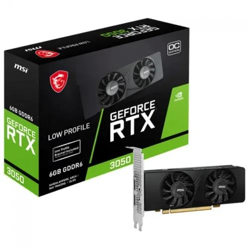 Placa de Video Nvidia GeForce RTX 3050 6GB GDDR6 MSI Dual Fan 96 Bits - WZetta