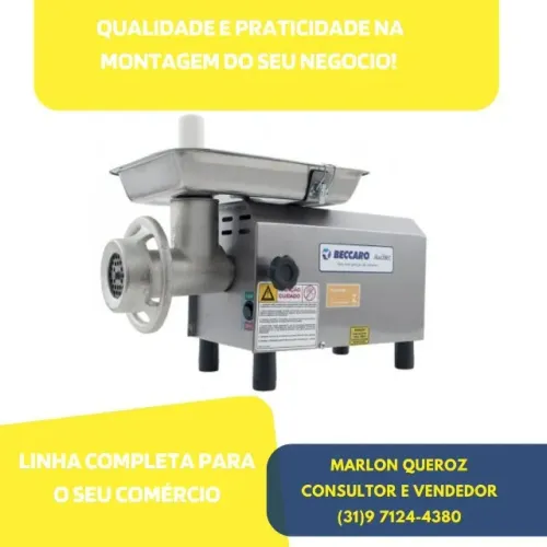 Moedor de Carne Boca 08 Beccaro Inox