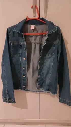 Jaqueta Jeans Infantil - tamanho 16
