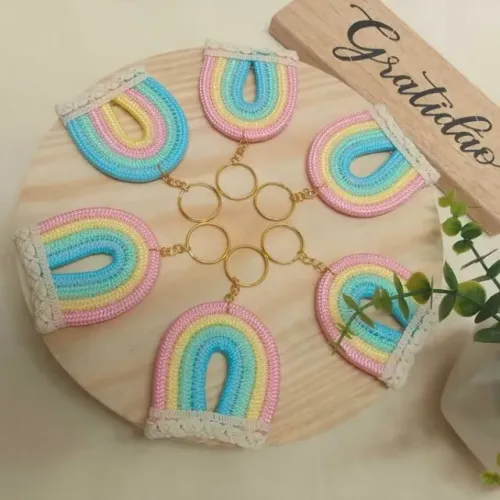 Brindes chaveiros arco íris/balão (unidade)