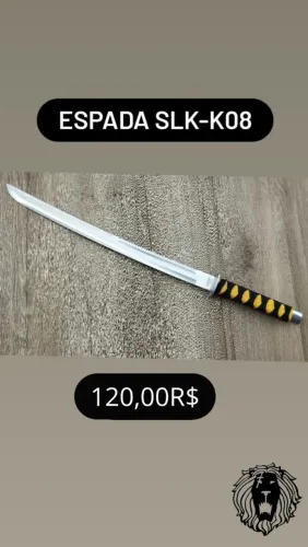 Espada SLK-K08 Katana Decorativa com fio
