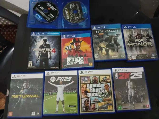 Jogos Ps5 PS4 Xbox a partir de 40 reais parcelo até 12 x no cartão