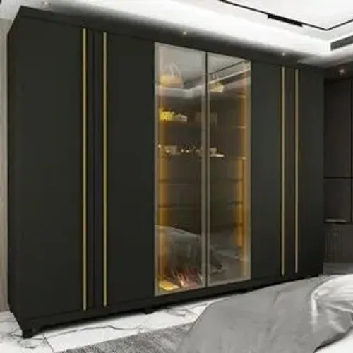 Guarda Roupa 6 Portas 4 Gavetas com Led - Entregamos!!