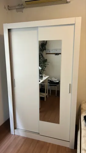 GUARDA ROUPA 2 PORTAS COM ESPELHO