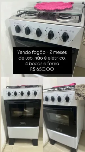 Fogão 4 bocas perfeito estado de conservação, sem defeitos 