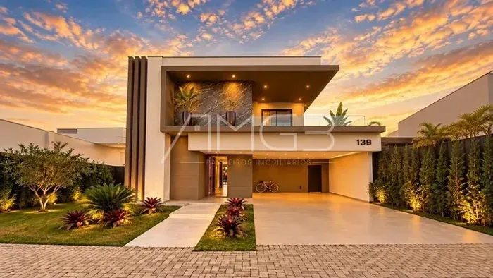 Casa a venda com 4 suítes, piscina e suíte térrea no no Arborais em Campinas-SP.
