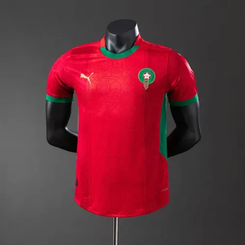 Camisa Marrocos home 2025 modelo jogador