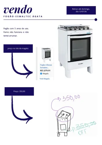 Fogão Esmaltec