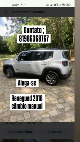 Jeep Renegade 1.8 4X2 Flex 16V Mec. 2016