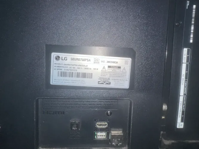 Tv LG 50 polegadas com tela quebrada