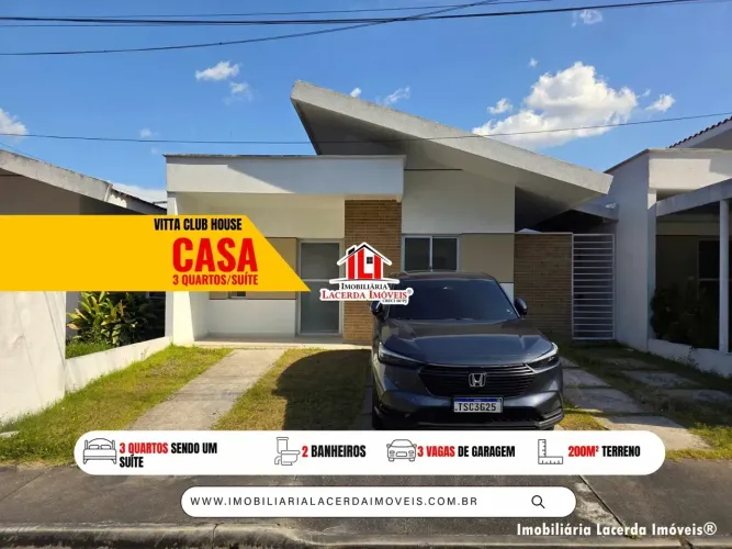 Casa Térrea no Vitta Club House com 3 Qts sendo 1 Suíte/ 03 Vagas