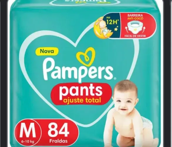 Fralda Pampers Pants M 84 unidades