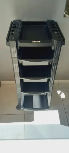 Carrinho auxiliar de salão de beleza DOMPEL.