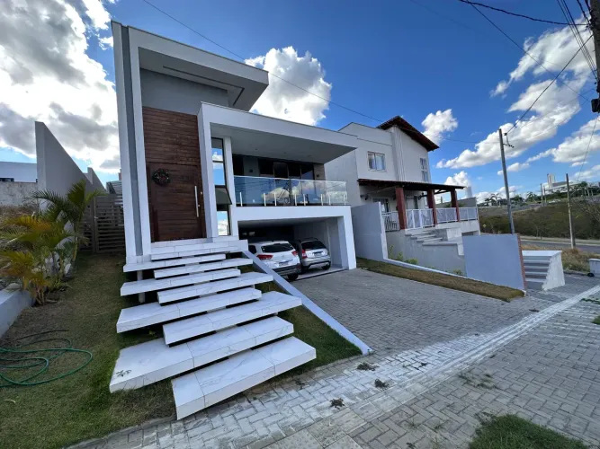 Casa de condomínio para venda possui 223 metros quadrados com 4 quartos