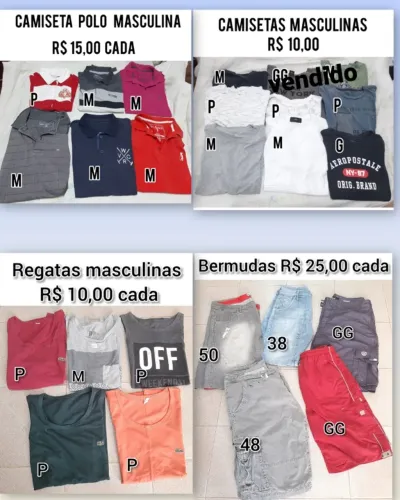 roupas masculinas