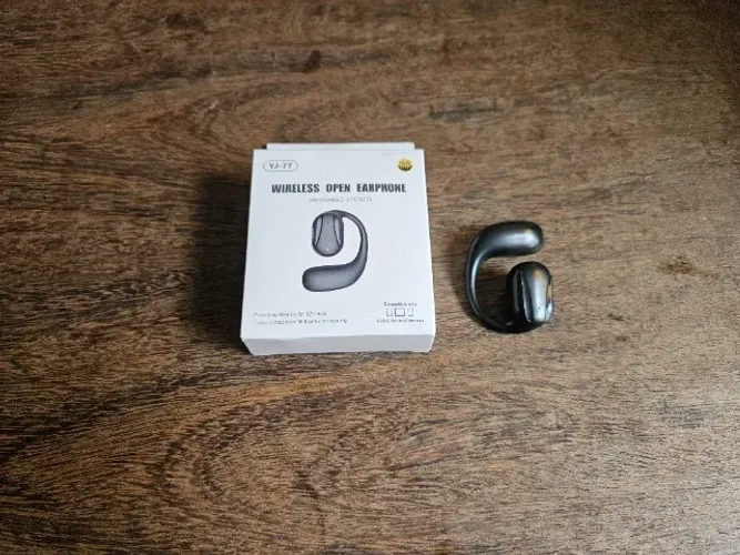 Fone de ouvido bluetooth esquerdo sem fio aberto com gancho
