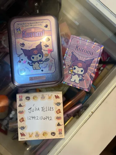 Edição limitada card Kuromi Panini e lata