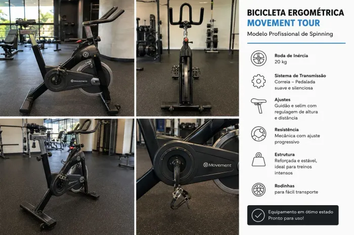 Bicicleta spinning ergometrica.