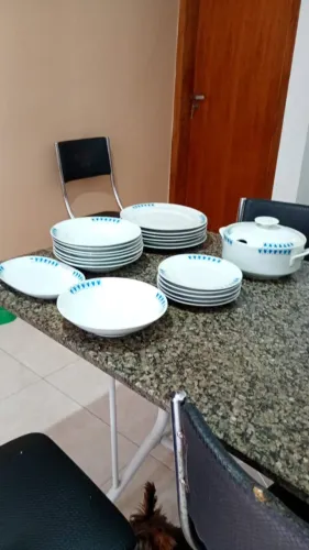 Jogo de jantar retrô vintage completo - ideal para mesa posta / decoração