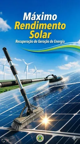 Lavagem de Placas Fotovoltaicas - Melhore a Eficiência em até 30%