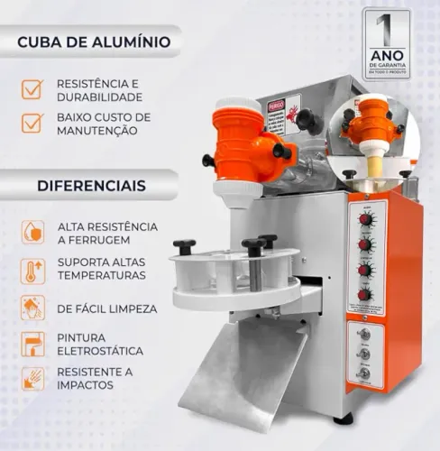 Máquina de modelar salgados 