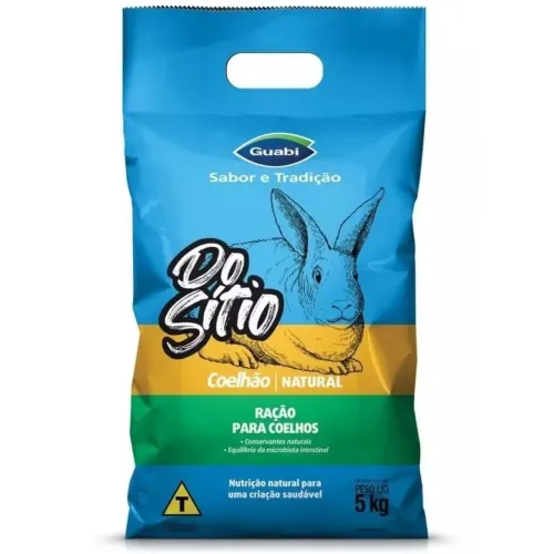Ração do Sítio 5kg para coelho (aberta mas cheia)