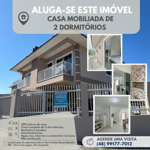 Casa Anual Barra da Lagoa - Florianópolis - SC