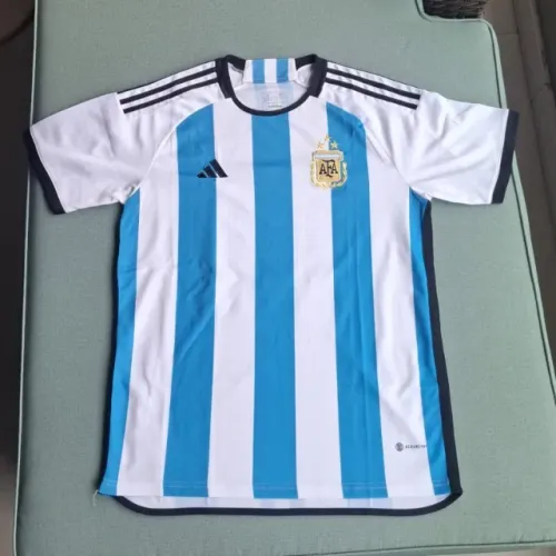 Camisa Argentina Copa do Mundo 2022 Messi Tamanho G