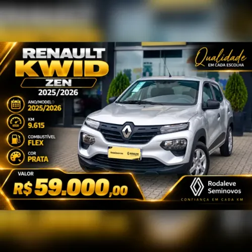 Renault Kwid Zen 1.0 Flex 12V 5P Mec. 2026