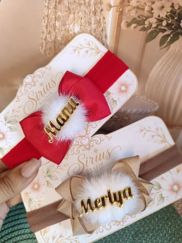 Laços e faixinhas personalizada com nome