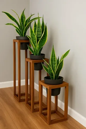Trio suportes  para plantas/decoração 
