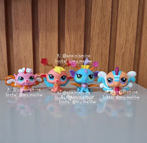 Littlest Pet Shop Original Fadas #2832 #2833 #2834 #2835 Coleção Especial brinquedo coleci