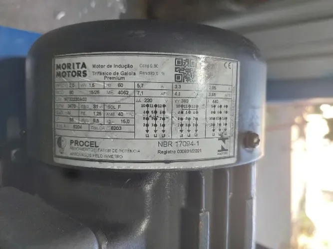 Exaustor Centrífugo Caracol Radial WEG Mais Vento ECV 2 TAR Trifásico 3.500 RPM 2 HP