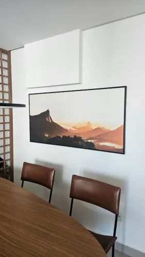 Quadro Decorativo Entardecer Carioca - Rio de Janeiro - 140x70cm **Com Avaria**