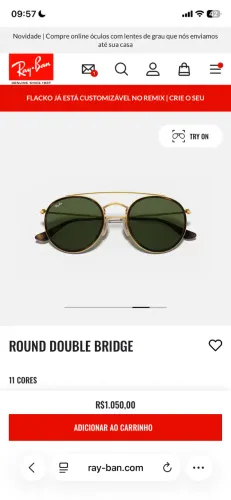Oculos Rayban double