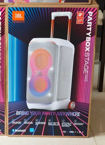 JBL 320 Party box Branca nova zero lacrada nota fiscal e garantia de 1 ano