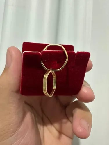 Argola de ouro 18k