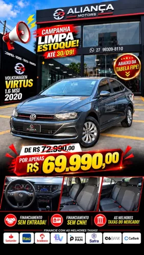 Volkswagen Virtus 1.6 MSI Flex 16V 5P Mec. 2020
