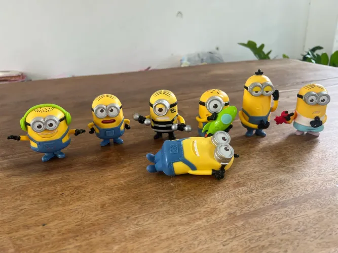 Coleção Minions McDonald?s com Movimento - 7 Personagens Originais