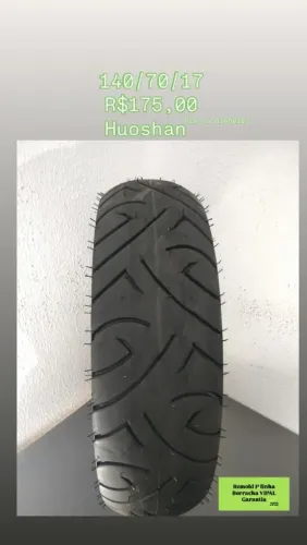 Pneu Huoshan - 140/70/17 traseiro Fazer, Ninja, CB, MT-03, Comet e similares 