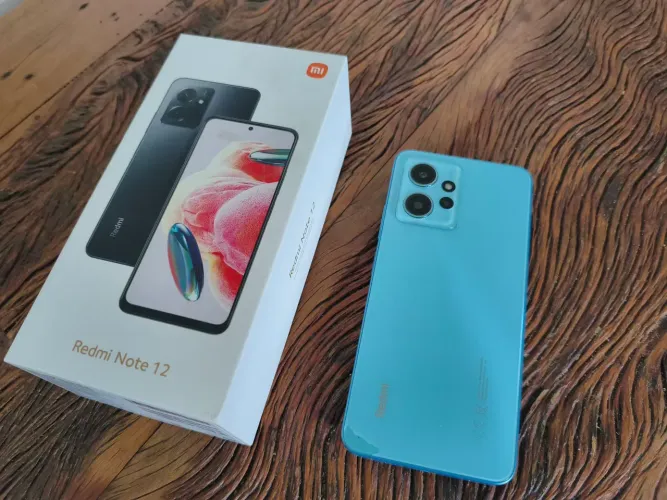 Smartphone Redmi Note 12 Ice BLUE 4GB Ram 128GB Rom