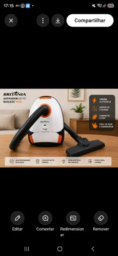 Aspirador de pó Britânia