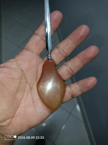 Abridor de cartas com cabo em ágata natural