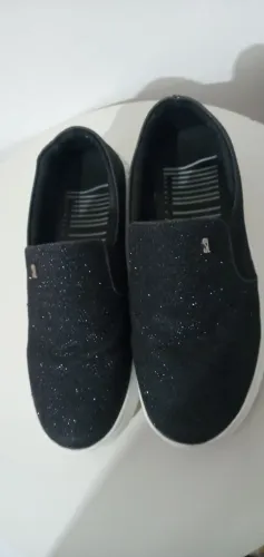 Tênis Santa Lolla slip on ( modelo: Plataform  Sola Alta- Glitter). Tam.39./ Usado.