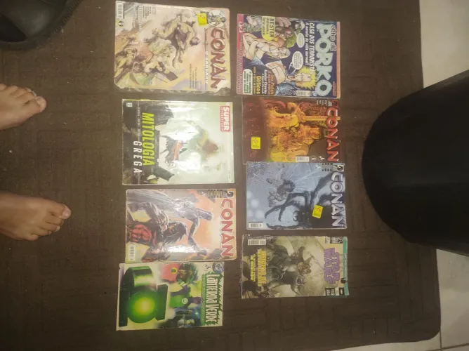 Revistas de diferentes desenhos (star Wars,conan,lanterna verde,etc