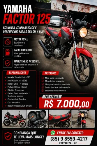 Yamaha Factor 125 - Muito Conservada
